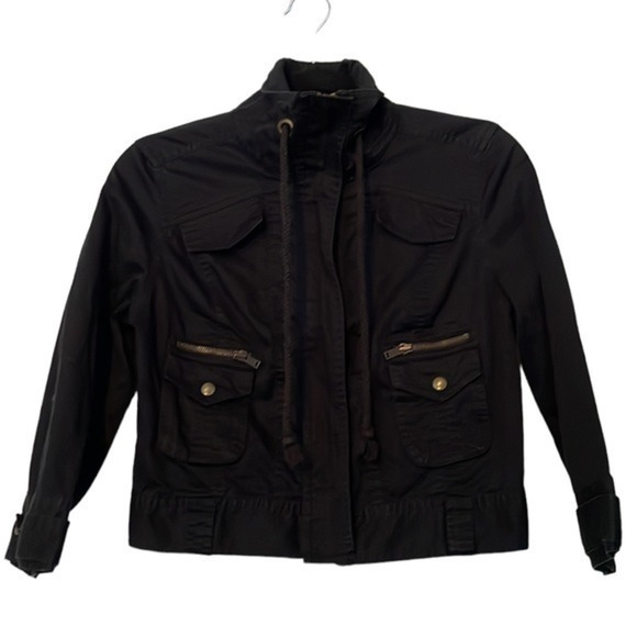 Girl's Decree Cropped Utility‎ Black Jacket Size Medium (M) - Picture 1 of 5
